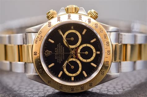 rolex acciaio e pelle|rolex daytona nero.